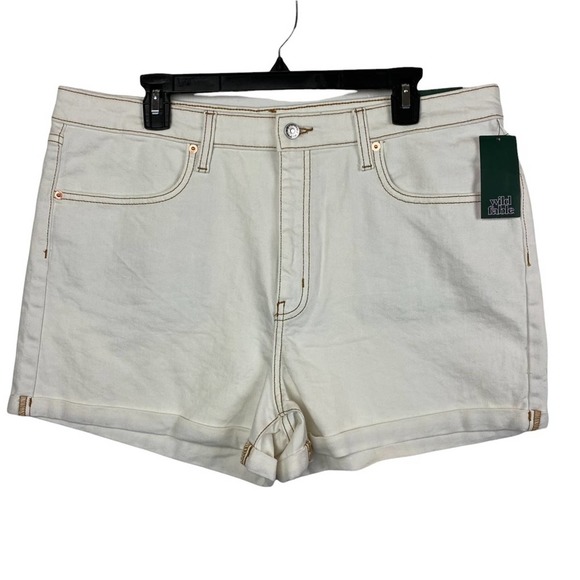 wild fable Pants - Wild Fable White Highest Rise Shorts Size 16